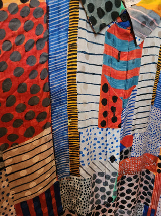 Gorman + Julia Flannagan silk mix dress size 10