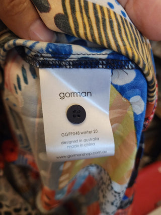 Gorman + Julia Flannagan silk mix dress size 10