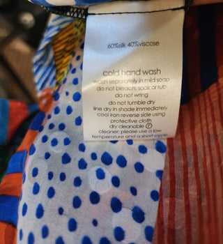 Gorman + Julia Flannagan silk mix dress size 10