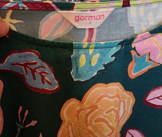 Gorman green cotton floral dress size 10