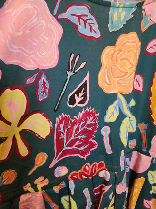 Gorman green cotton floral dress size 10