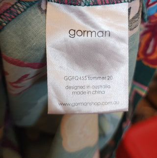 Gorman green cotton floral dress size 10