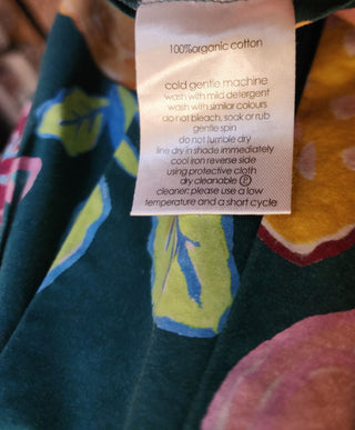 Gorman green cotton floral dress size 10