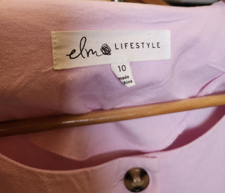 Elm pink linen viscose dress size 10