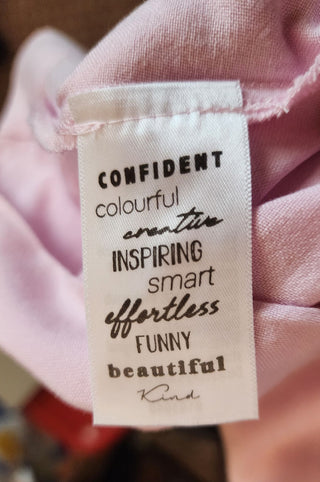 Elm pink linen viscose dress size 10