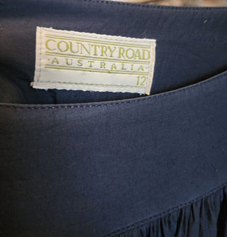 Country Road navy skirt size 12 (best fits 10)