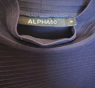 Alpha 60 ribbed navy dress size 10