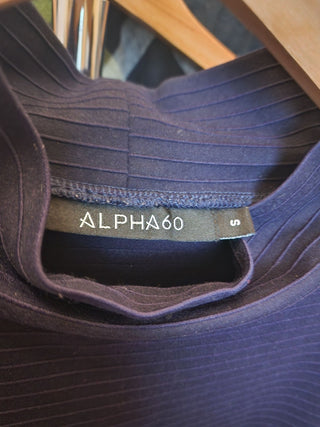 Alpha 60 ribbed navy dress size 10