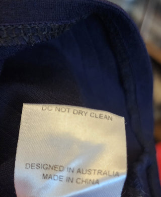 Alpha 60 ribbed navy dress size 10