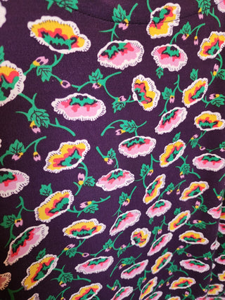 Leona Edminston purple floral dress size 10