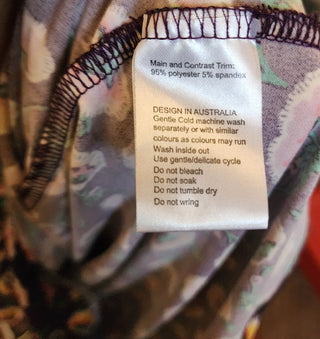 Leona Edminston purple floral dress size 10