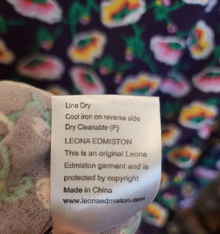 Leona Edminston purple floral dress size 10