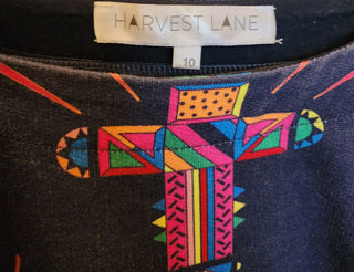 Harvest Lane navy cotton dress size 10