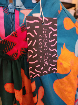 Jericho Road 'deep water whimsy' dress size 10