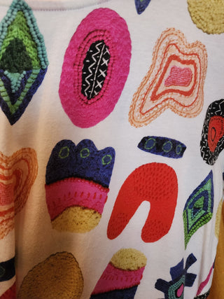 Gorman + Liz Payne fun print T-shirt top size 10