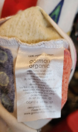 Gorman + Liz Payne fun print T-shirt top size 10