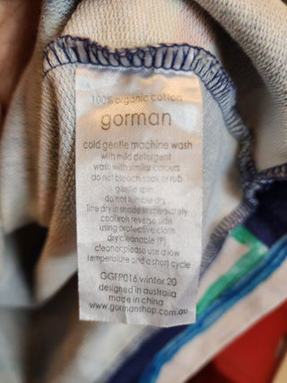 Gorman + Julia Flanagan unique print top size 10