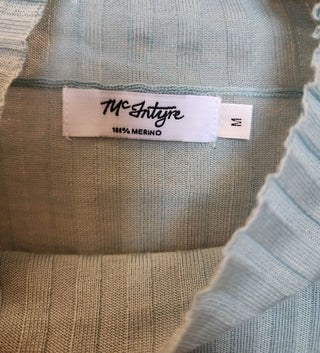 McIntyre Merino blue top size 10