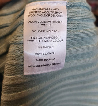 McIntyre Merino blue top size 10