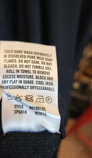 Country Road navy wool-alpaca mix knit top size 10