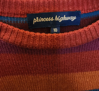 Princess Highway striped knit top size 10