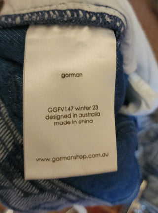 Gorman denim floral print jeans size 10