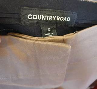 Country Road tan wide leg pants size 10