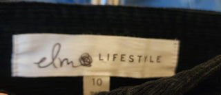 Elm black cord skirt size 10