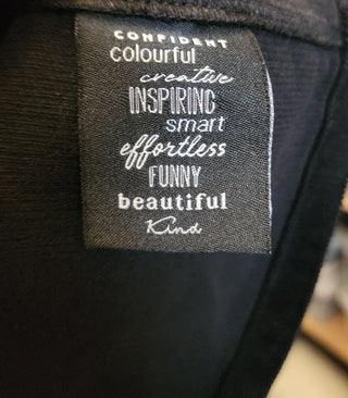 Elm black cord skirt size 10