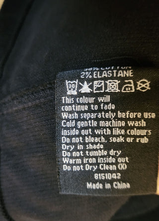 Elm black cord skirt size 10