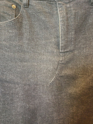 Leonard St black denim skirt size 10