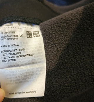 Marimekko + Uniqlo black and grey skirt size 10