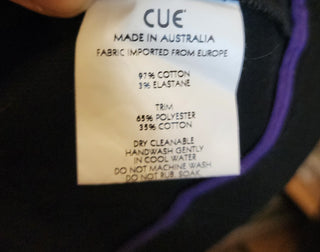Cue black cropped jacket size 10