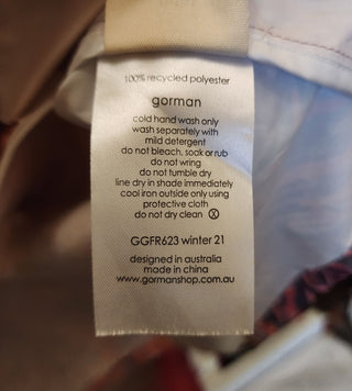 Gorman unique print rain jacket size 8 to 12