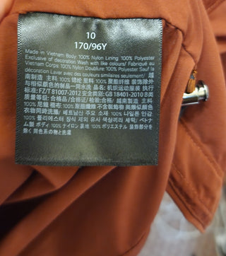 Lorna Jane brown rain jacket size 10