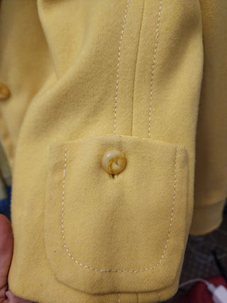 Yellow wool mix jacket size 10