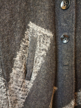 Seesaw grey wool coat size 10