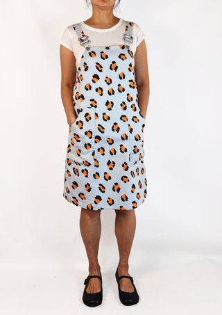 Gorman blue animal print pinafore dress size 10