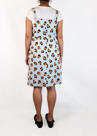 Gorman blue animal print pinafore dress size 10