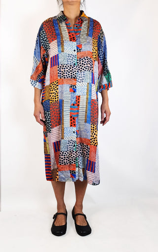 Gorman + Julia Flannagan silk mix dress size 10