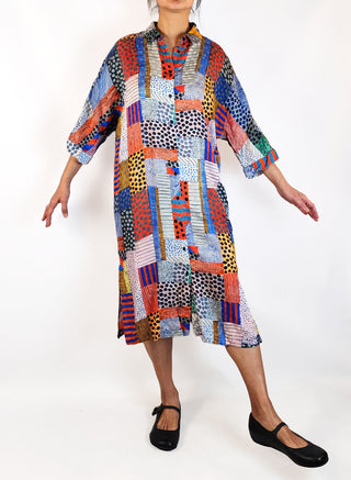 Gorman + Julia Flannagan silk mix dress size 10