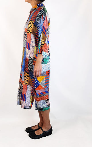 Gorman + Julia Flannagan silk mix dress size 10