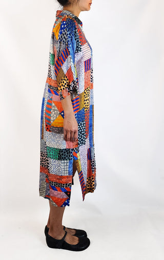 Gorman + Julia Flannagan silk mix dress size 10