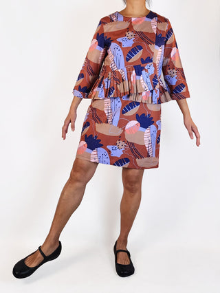 Leonard St unique print dress size 10