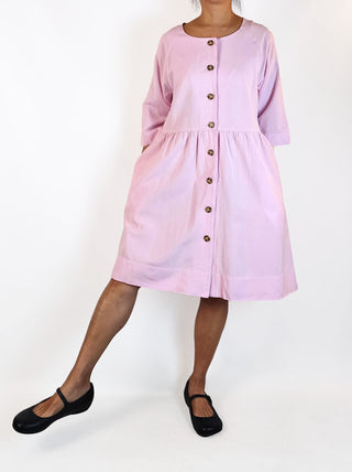 Elm pink linen viscose dress size 10