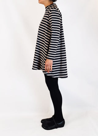 Gorman black and white striped dress size 10