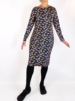 Leona Edminston purple floral dress size 10