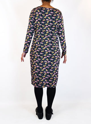 Leona Edminston purple floral dress size 10