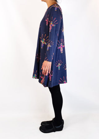 Harvest Lane navy cotton dress size 10