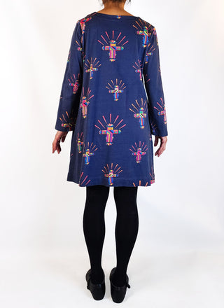 Harvest Lane navy cotton dress size 10